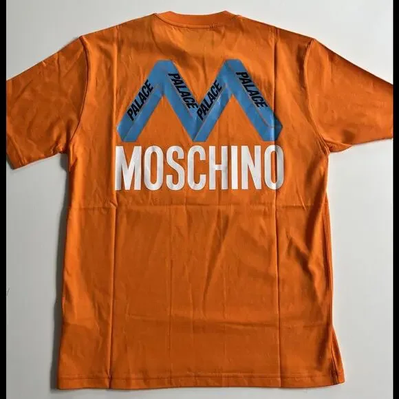 Palace Moschino Orange T-shirt men’s Size L New With Tags